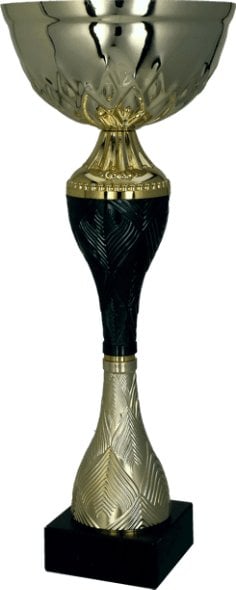 Victoria Sport Puchar metalowy złoto-czarny