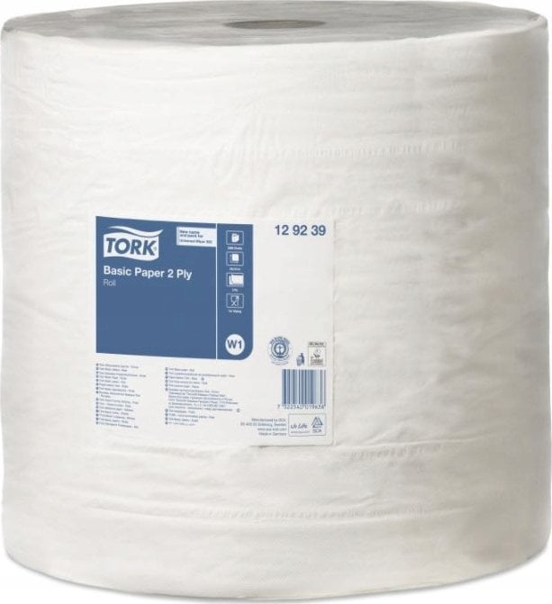 Tork Tork - Czyściwo papierowe w roli do podstawowych zadań, białe, makulatura - 680 m