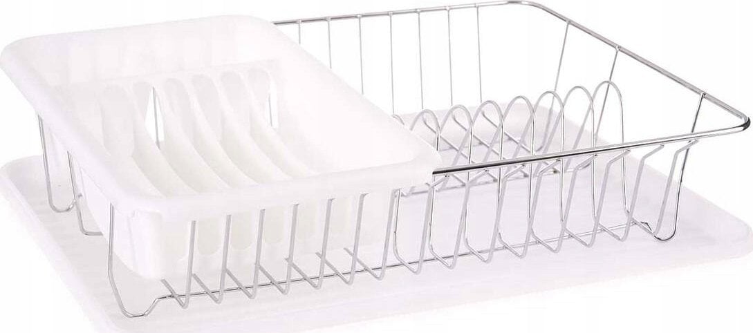 Ociekacz do naczyń z podstawką - biały