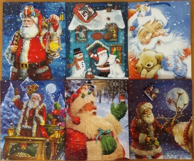 Panorama Torebka ozdobna laminowana Boże Narodz. PL-6 mix