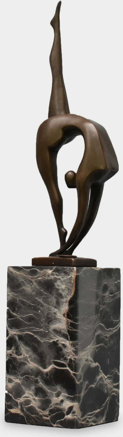 rzezbyzbrazu Modernistyczna Gimnastyczka Rzeźba z Brązu