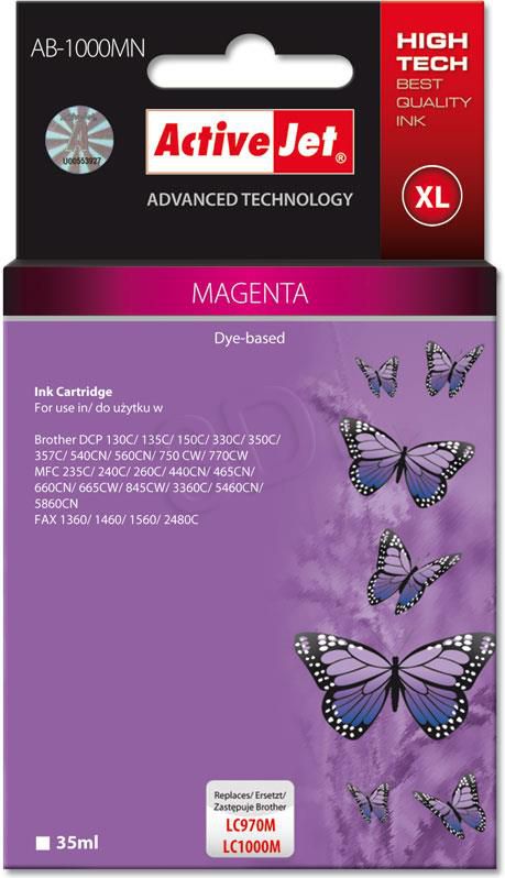 Tusz Activejet tusz AB-1000M / LC1000M (magenta)