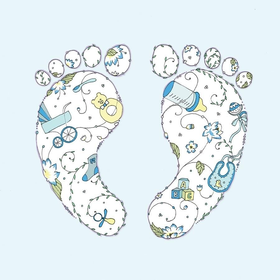 Clear Creation Karnet Swarovski kwadrat CL1909 Narodziny chłopiec