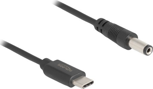 DeLOCK 85397 Stromkabel Schwarz 1 m USB C 5.5 x 2.1 mm (85397)