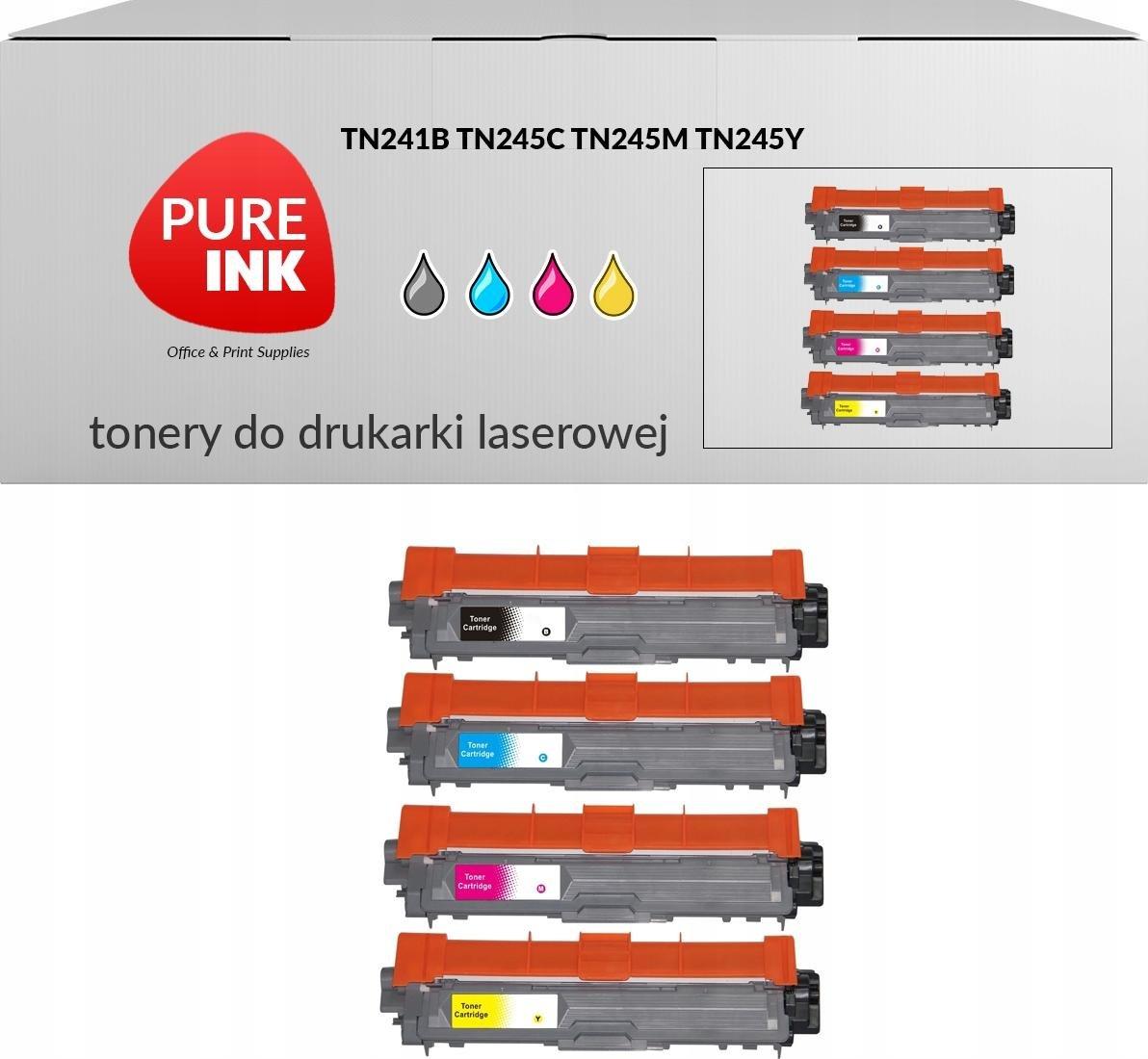 Toner Pureink Zestaw CMYK Zamiennik TN241