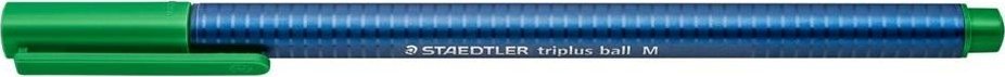 Staedtler Długopis triplus ball M zielony (10szt) STAEDTLER