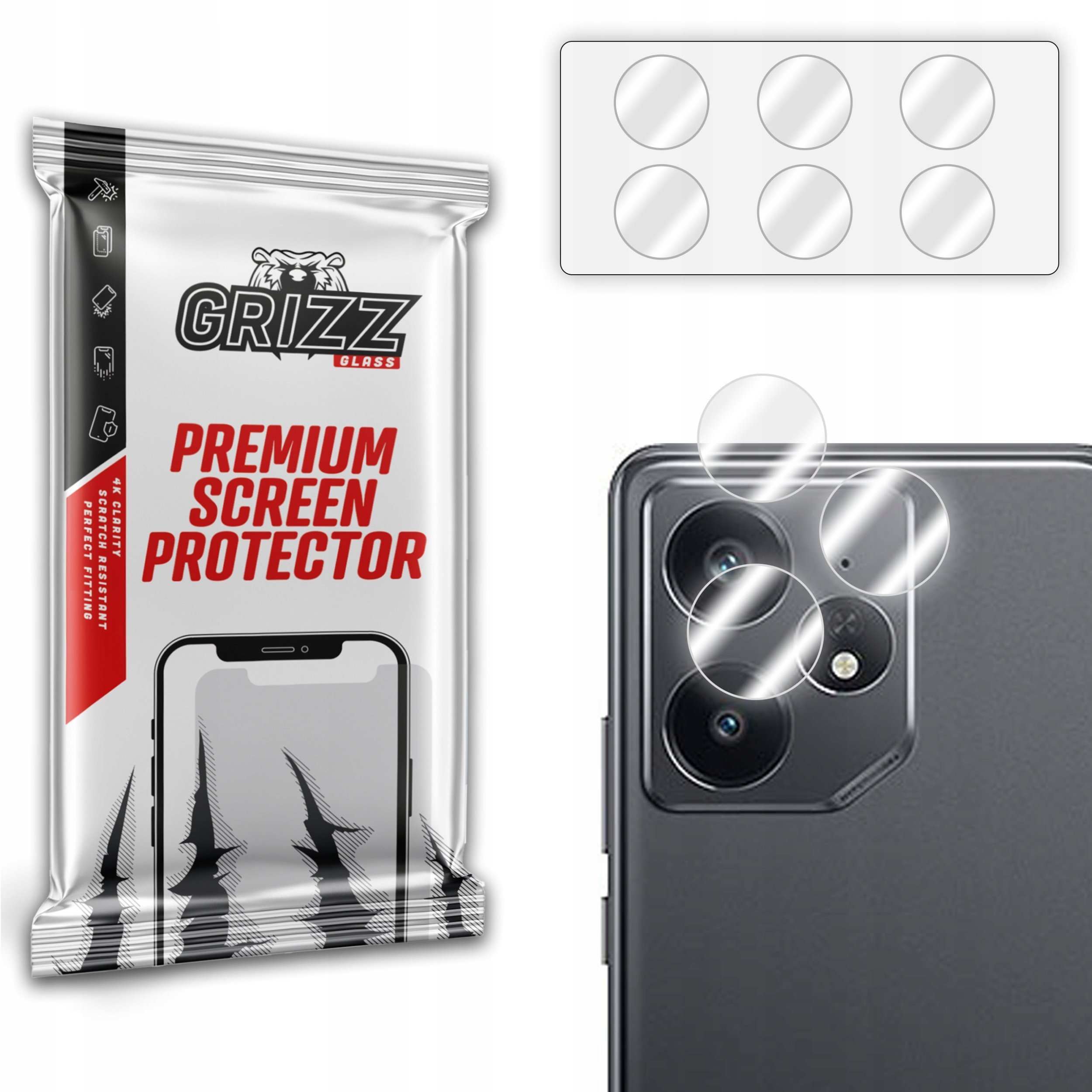 Szkło na aparat GrizzGlass HybridGlass Camera do Realme Neo7