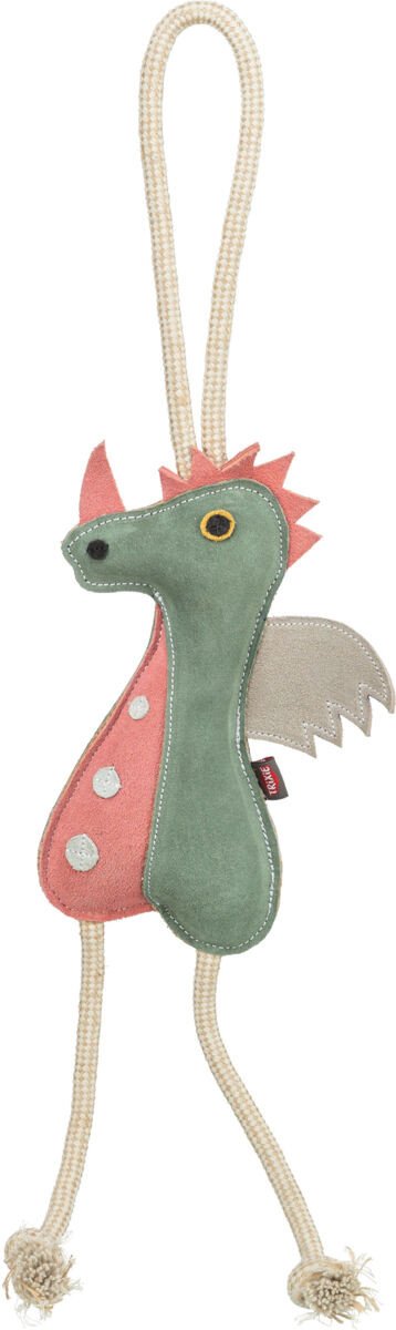 Smok na linie, zabawka, dla psa, sk�ra/lina, 55 cm