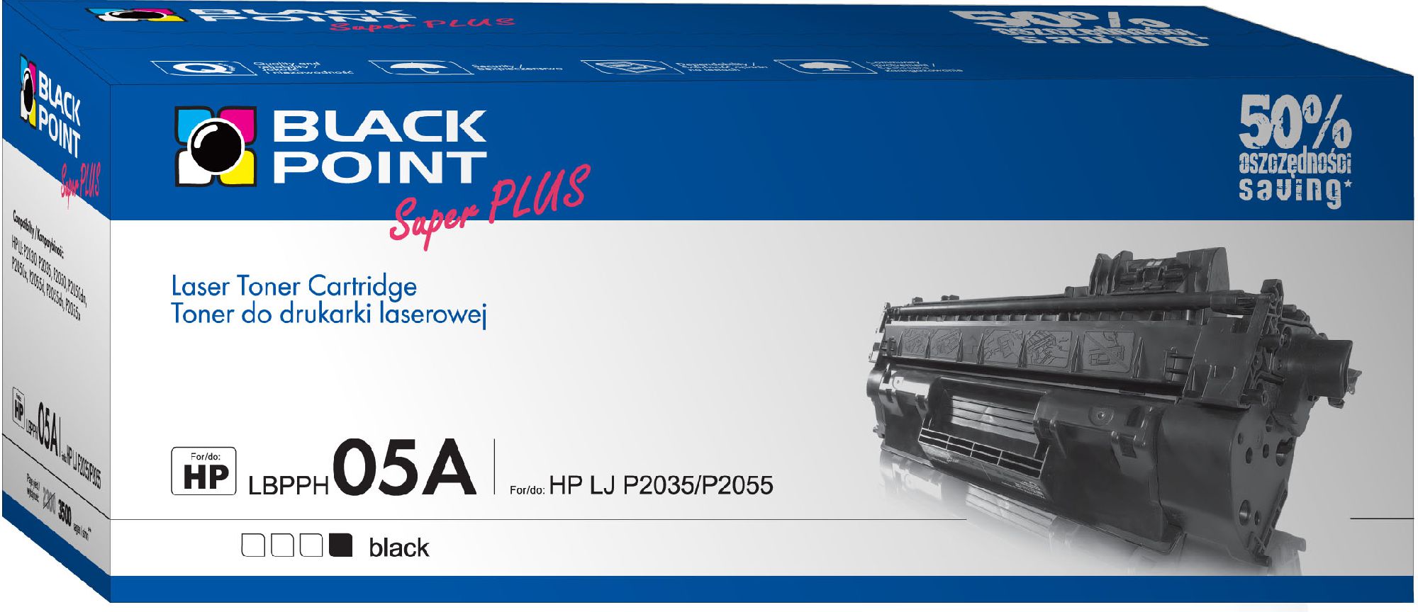 Toner Black Point LBPPH05A Black Zamiennik E505A (LBPPH05A)