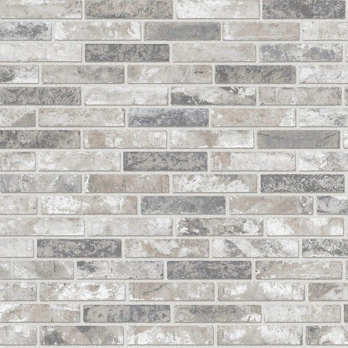 Polami Tapeta ścienna papierowa cegła szara 10 m