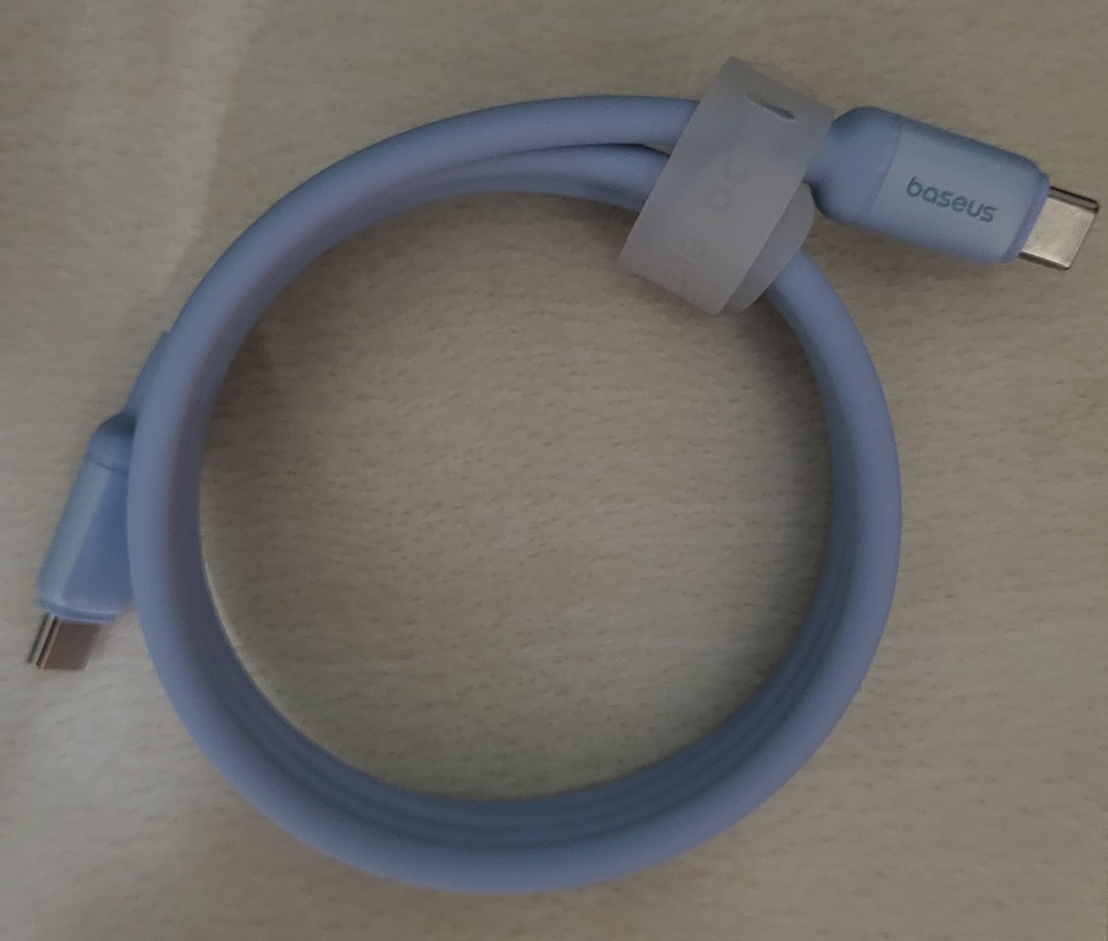 Kabel USB Baseus USB-C - USB-C 1 m Niebieski (P10376800311-00)