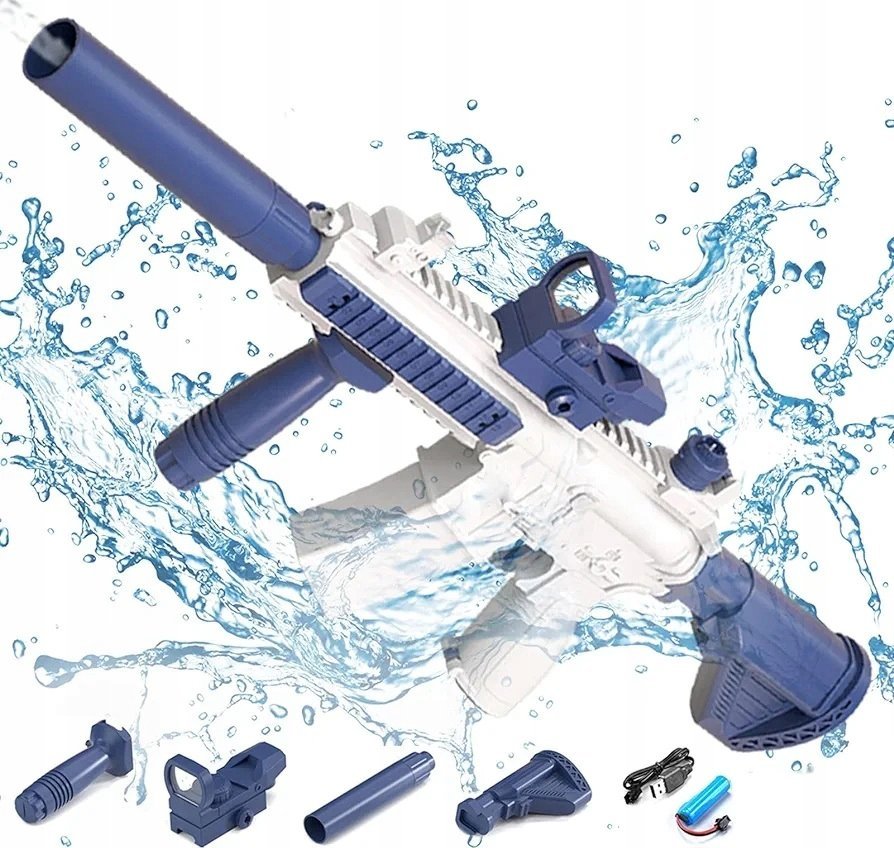 Skleplolki AUTOMATYCZNY ELEKTRYCZNY KARABIN PISTOLET NA WODĘ DUŻY MIOTACZ BLASTER