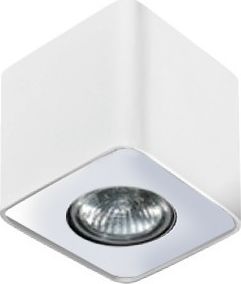 Lampa sufitowa Azzardo Lampa natynkowa kwadratowa biała AZzardo NINO 1 AZ0598