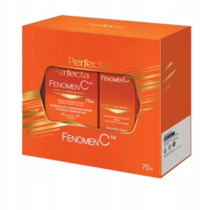 PERFECTA_SET Fenomen C 70+ przeciwzmarszczkowy krem do twarzy na dzień i na noc 50ml + przeciwzmarszczkowy krem pod oczy 15ml