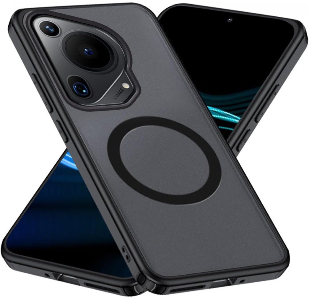 Etui matowe Supero Tpuacrylic Magsafe do Huawei Pura 70 Ultra, czarne