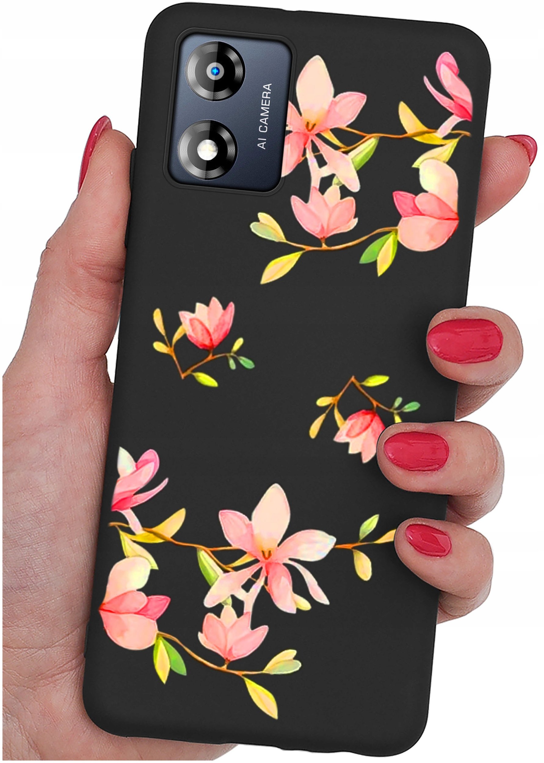 Etui do Motorola Moto E13 WZORY |SILIKONOWE MATT CASE + SZKŁO 9H