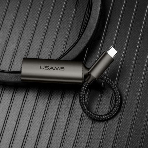 Adapter USB Usams USAMS Adapter U22 USB-C - HDMI 4K HD 15cm czarny/black SJ282HD01 (US-SJ282)