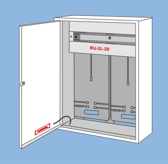 Karwasz Rozdzielnica uniwersalna dwulicznikowa IP30 biała RU-2L-20