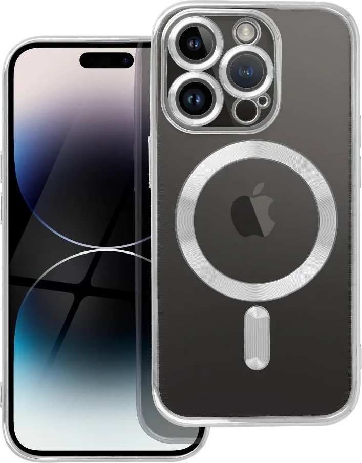 Braders Etui Futerał Electro Mag Cover do iPhone 14 Pro srebrny