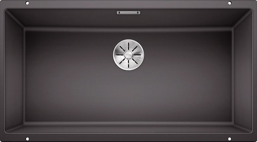 Zlewozmywak Blanco BLANCO SUBLINE 800-U szarość skały z korkiem InFino