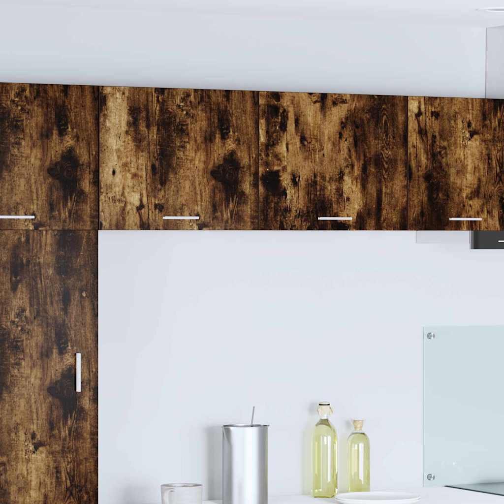 vidaXL Szafka wisząca Riga 2 pcs Wędzony dąb i biały 50 x 31 x 40 cm