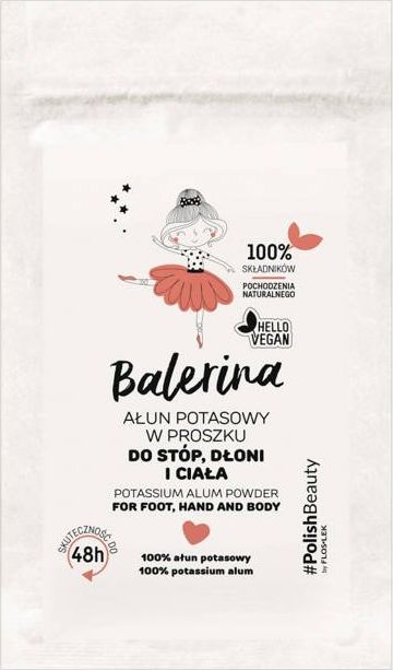 Floslek Floslek Balerina Ałun potasowy w proszku do stóp,dłoni i ciała 25g