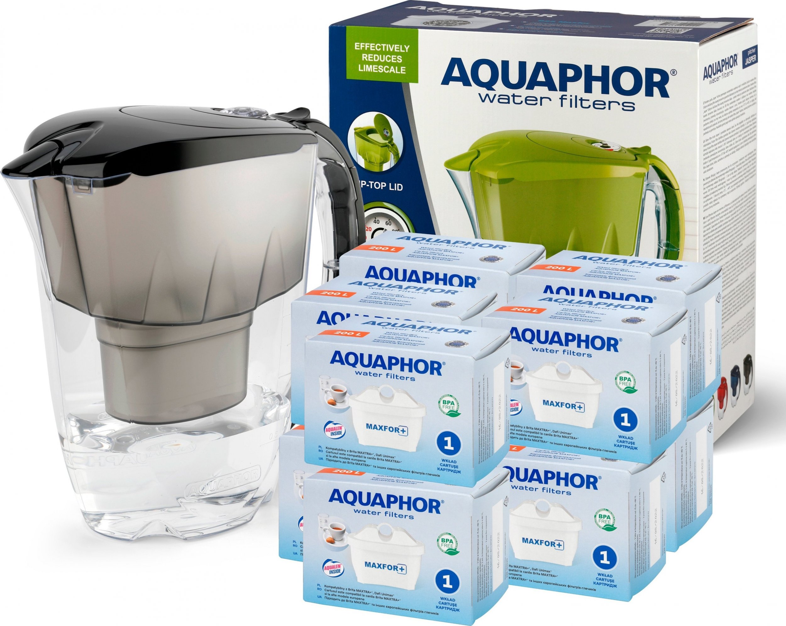 Dzbanek filtrujący Aquaphor 10x WKŁAD FILTR AQUAPHOR B100-25 MAXFOR+ DO BRITA DAFI + DZBANEK GRATIS