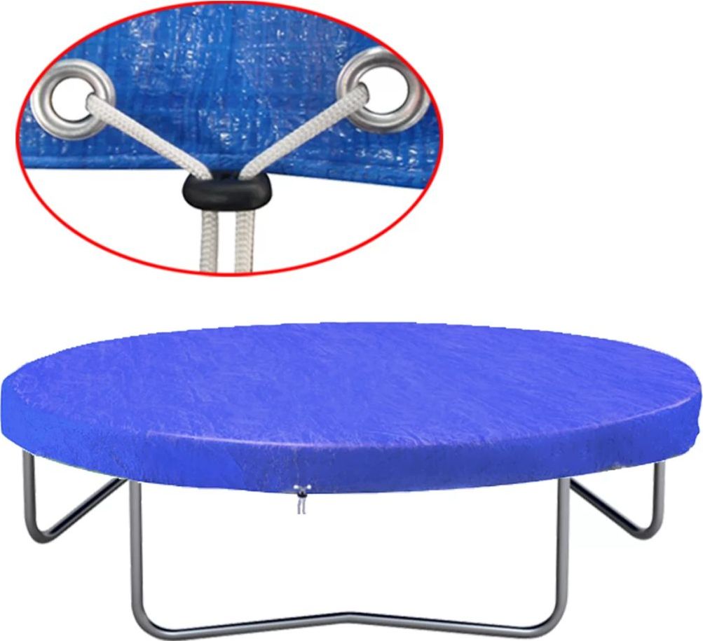 vidaXL Plandeka na trampolinę, PE, 450-457 cm, 90 g/m