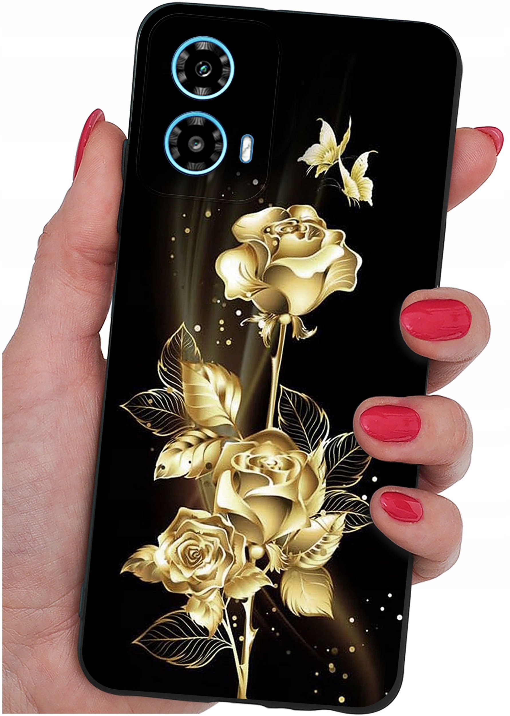 ETUI do Motorola Moto G34 5G WZORY |SILIKONOWE MATT CASE + SZKŁO 9H