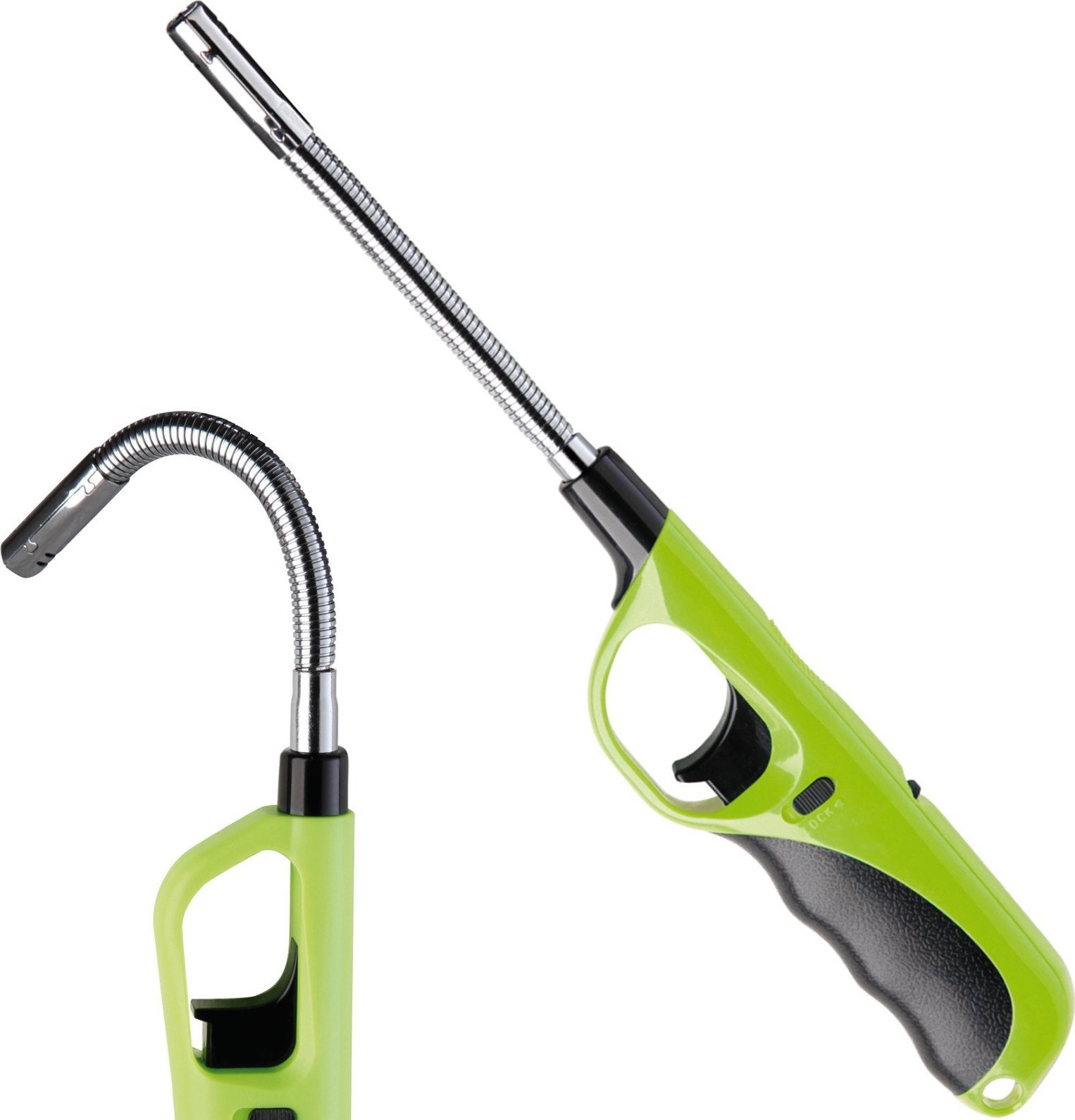 Meva Zapalniczka do zniczy kominka gazu z długą elastyczną końcówką i blokadą bezpieczeństwa Zapalniczka do zniczy kominka gazu z długą elastyczną koń