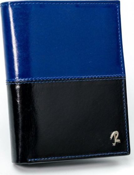 Rovicky Dwukolorowy portfel męski ze skóry naturalnej, bez zapięcia Rovicky