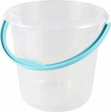 OKT Keeeper Wiadro Z Wylewką Mika 10l Transparentne Z Turkusową Rączką 1171..