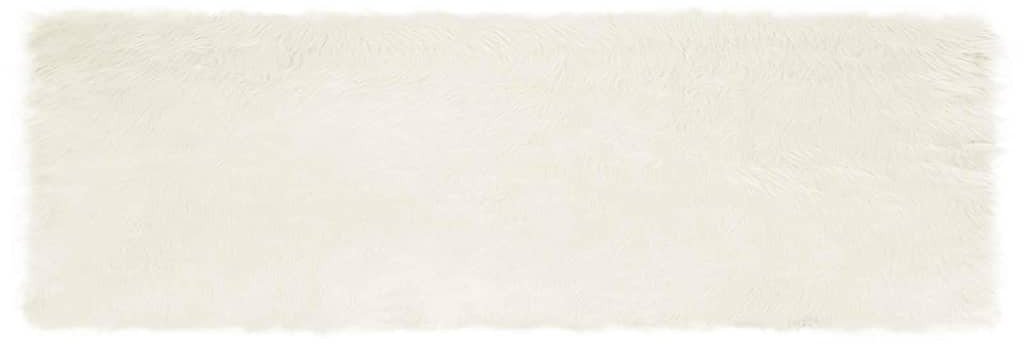 vidaXL Dywany Biały 80 x 250 cm Akryl, poliester