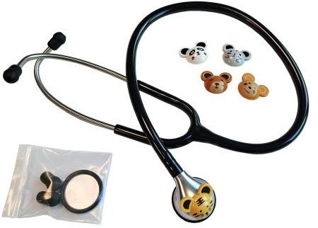 Stetoskop lekarski dziecięcy HS-30Q Delux (jednostronny) czarny