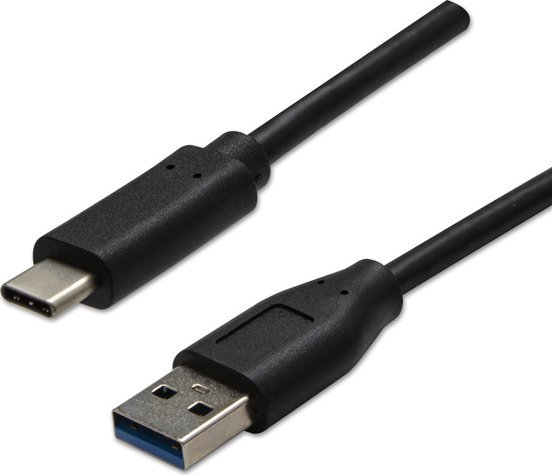 Kabel USB Neutralle USB-A - USB-C 1 m Czarny