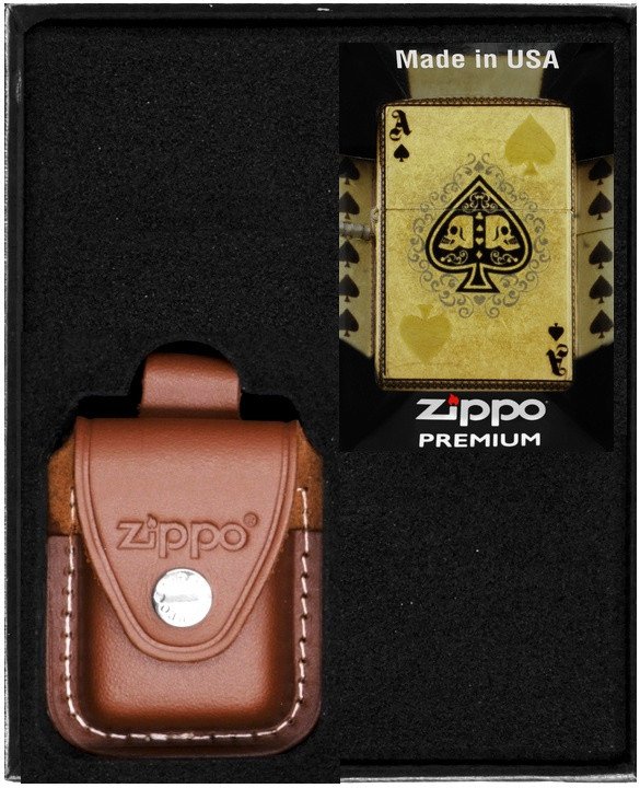 Zestaw ZIPPO Zapalniczka ACE OF SPADES Prezentowy No2