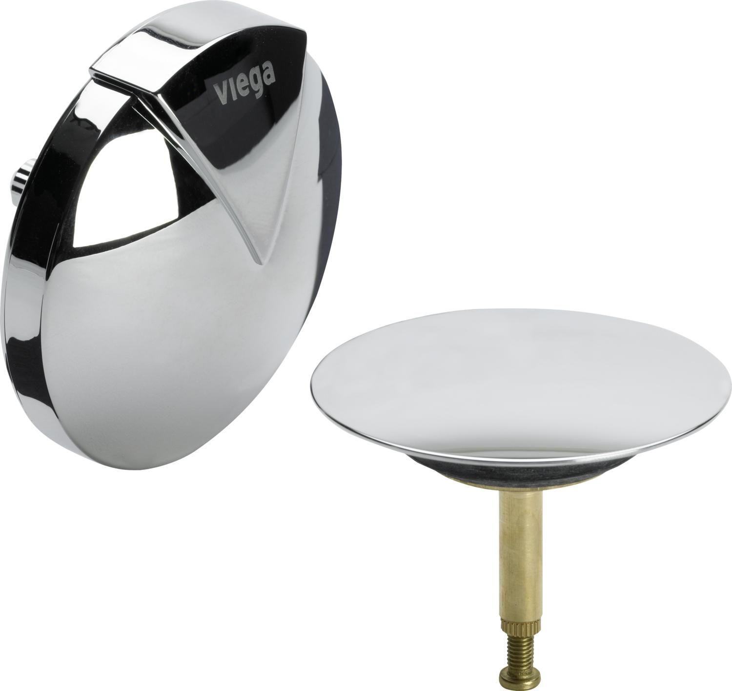 Syfon Viega Pokrętło przelewu + pokrywa odpływu Multiplex Visign M1 chrom (703332)