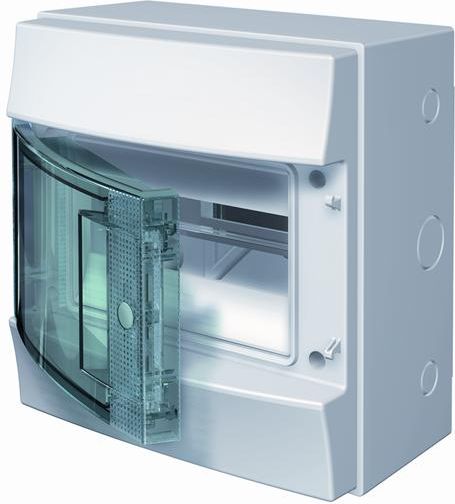 ABB Rozdzielnia MISTRAL65 drzwi przezroczyste 8M z listwą N+PE (1SLM006501A1201)