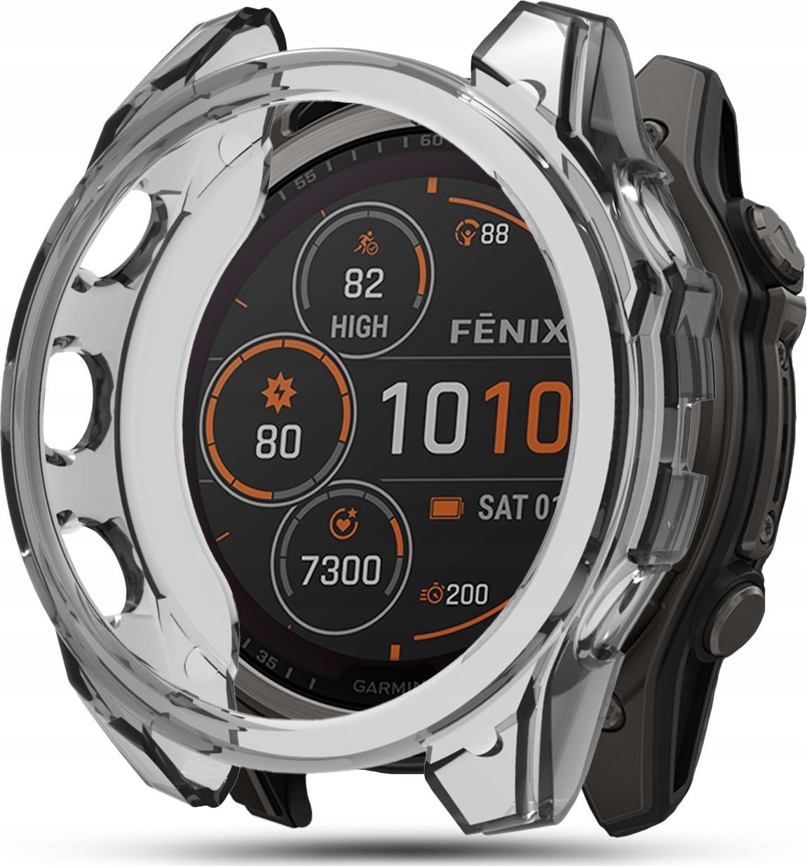 ETUI OCHRONNE SILIKONOWE LEKKIE OCHRONA KOPERTY do Garmin Fenix 8 - 51mm