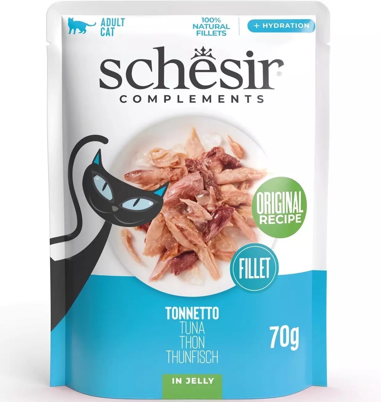 Complements, karma mokra, dla kotów, tuńczyk w galarecie, 70 g, saszetka