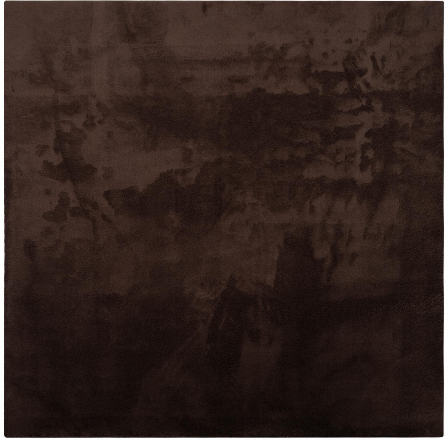 vidaXL Dywany pokojowe Kwadrat HUARTE Brązowy 240 x 240 cm