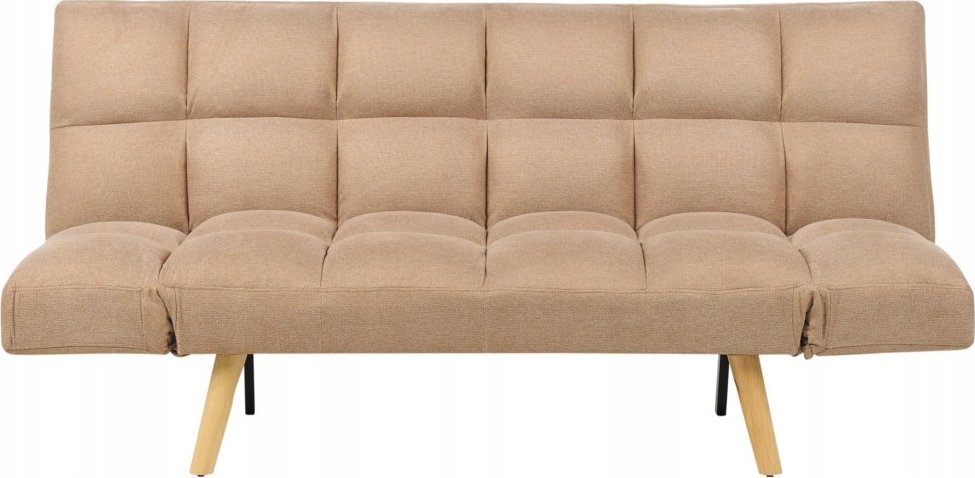 Beliani Sofa rozkładana brązowa INGARO