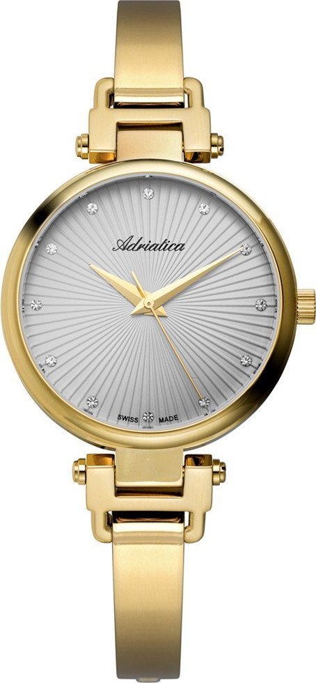 Zegarek Adriatica Zegarek damski Adriatica A3807.1147Q CYRKONIE złoty