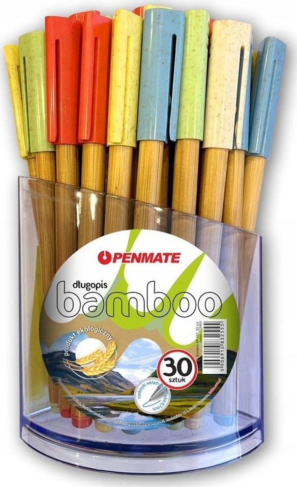 Teka Długopis Bamboo* BP-102 mix (30szt) PENMATE
