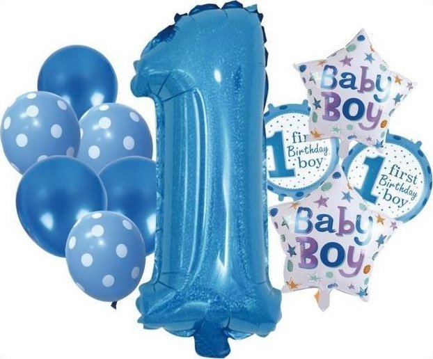 Zestaw balonów Boy 1 12el