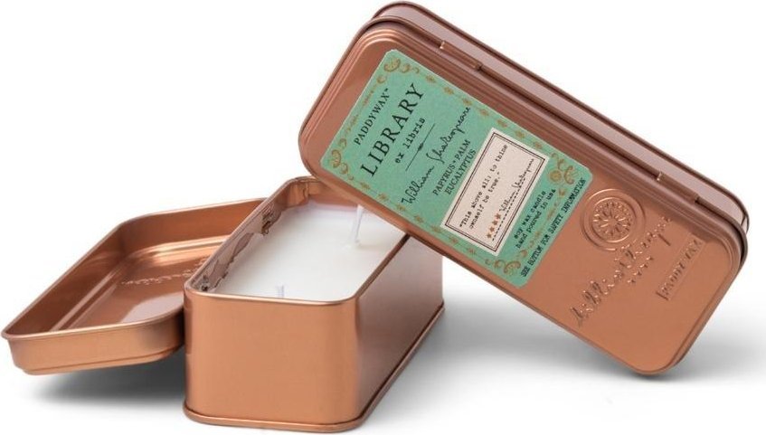 Świeca sojowa w puszce Library trawel