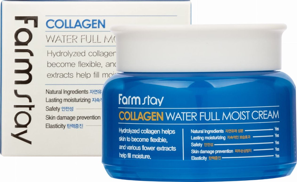 Farmstay Collagen Water Full Moist Cream kolagenowy nawilżający krem do twarzy 100g
