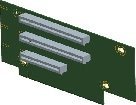 INTEL A2UL8RISER Accessory 2U PCIe 3 Slots for R2000GZ/GL/BB