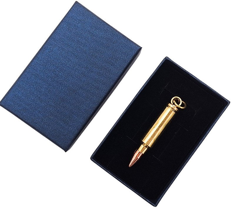 Brelok do Kluczy Nabój Pocisk w Eleganckim Pudełku - Militarny Upominek