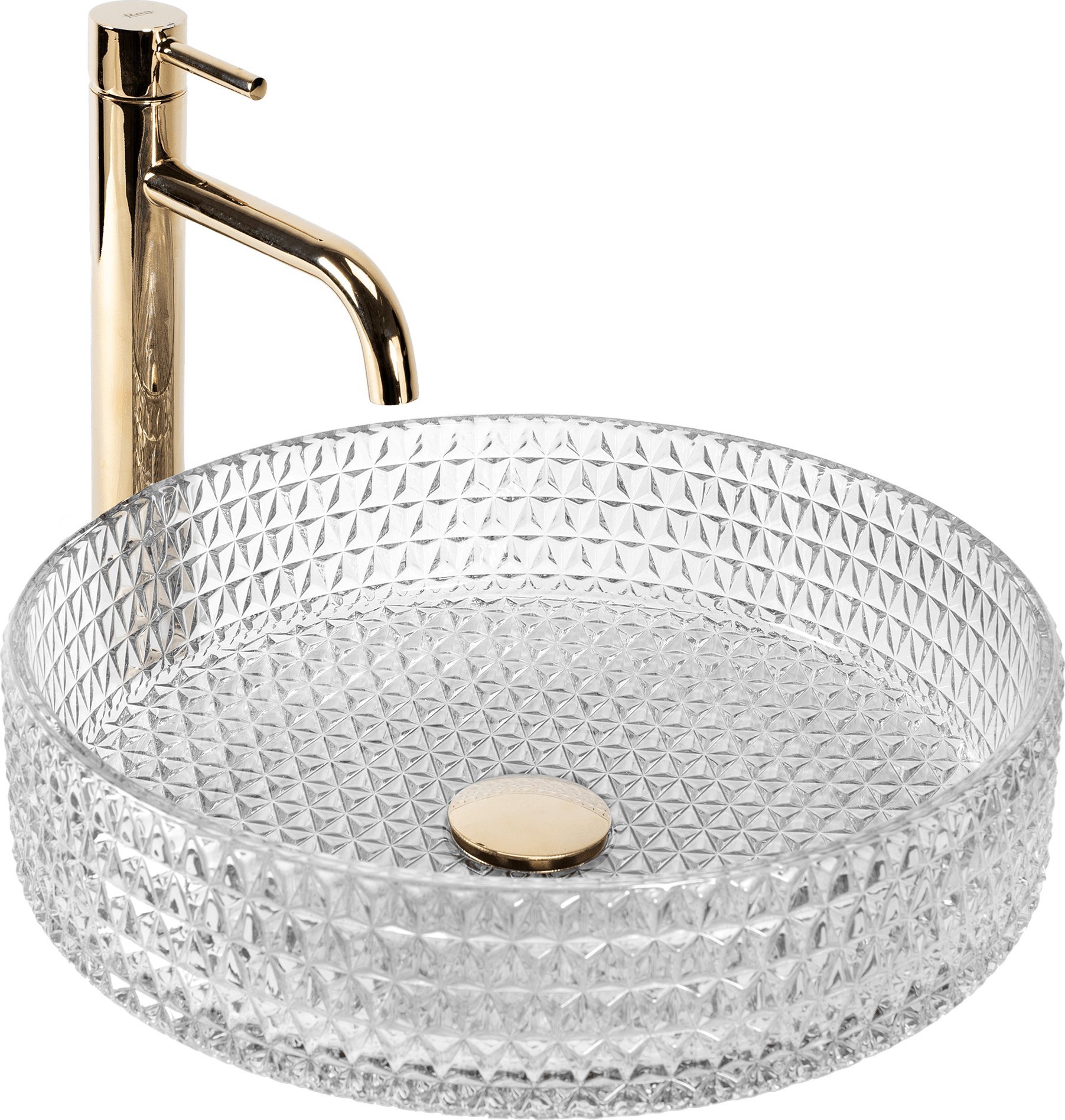 Umywalka Rea Umywalka nablatowa Rea Cristal Transparent 39